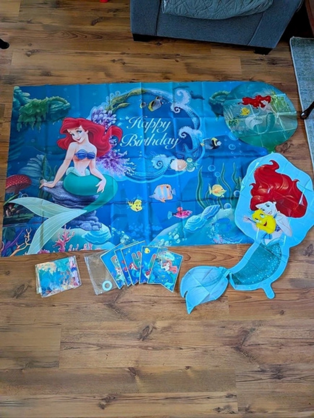 Brand New Mermaid Birthday Party Decorations Including Backdrop
